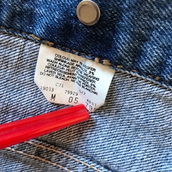 Vintage 90s Levi’s Denim Vest Medium - Picture 5 of 7